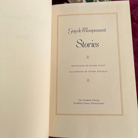 1983 Vintage Book: Stories by Guy de Maupassant, The Franklin Library - Picture 4 of 10